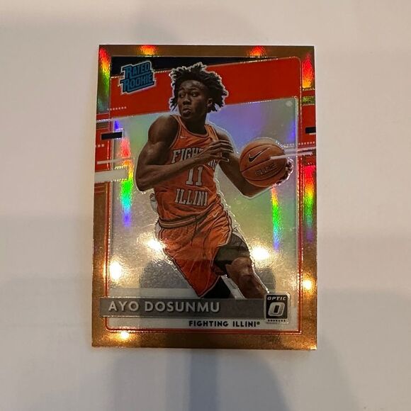 Rated Rookie Holographic Trading Card - Gold of ayo dosunmu mint condition - Picture 1 of 1